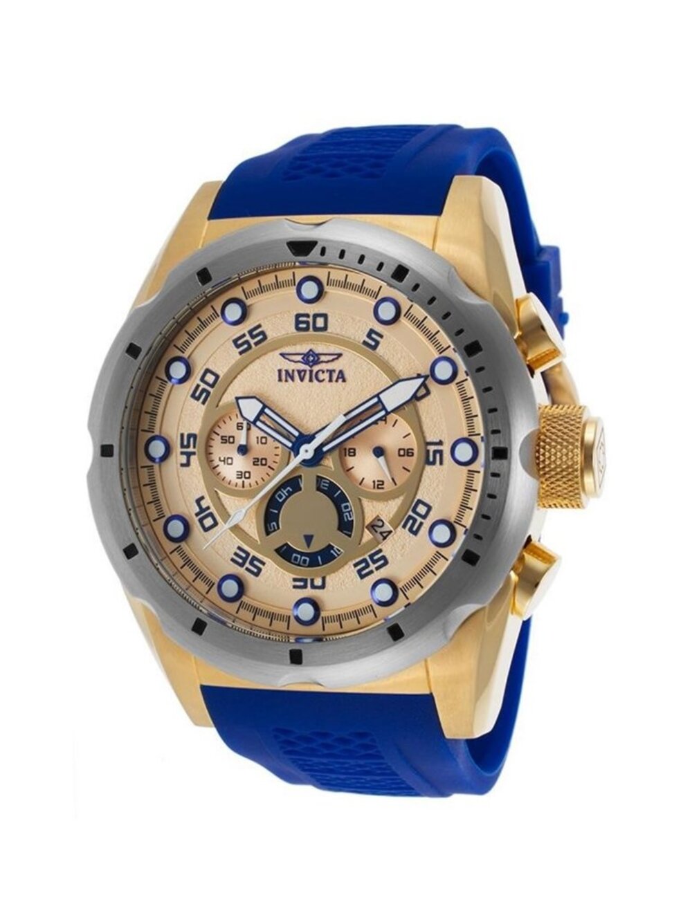 NWT Invicta Speedway Chronograph Gold Dial Men's Watch